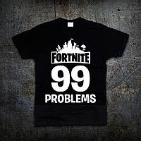 Футболка Fruit of the Loom 99 Problems Фортнайт Fortnite Чорний L (5195730) XE, код: 7585043