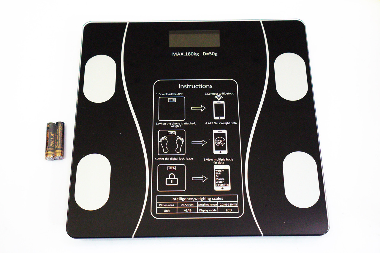 Весы напольные умные фитнес Bluetooth весы для дома A-8003 до 180 кг RSA_273 - фото 8 - id-p2139937359