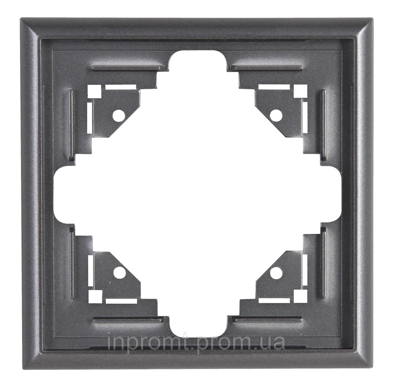 Рамка одинарна, антрацит, фото 1