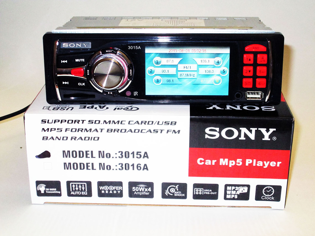 Магнитола автомобильная автомагнитола в машину 3015А Video экран LCD 3'' USB+SD RSA_1131 - фото 3 - id-p2139940123