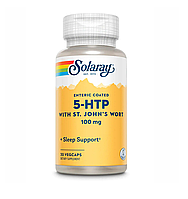 Амінокислоти Solaray Guaranteed Potency 5-HTP + St John's 100mg 30 vcaps (1086-2022-10-1018)