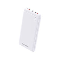 Зовнішній акумулятор ColorWay 10 000 mAh Slim, White (CW-PB100LPF2WT)