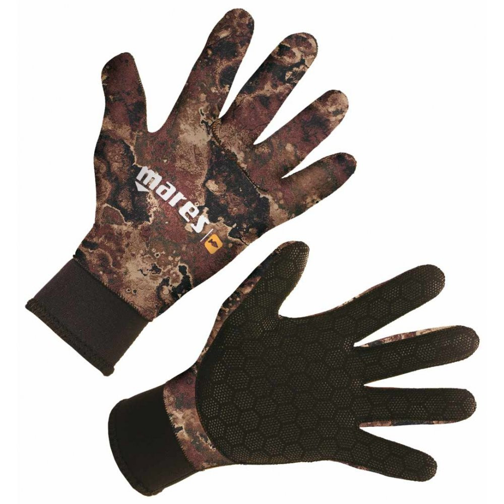 Рукавички для підводного полювання Mares Camo Brown 3 мм, фото 1