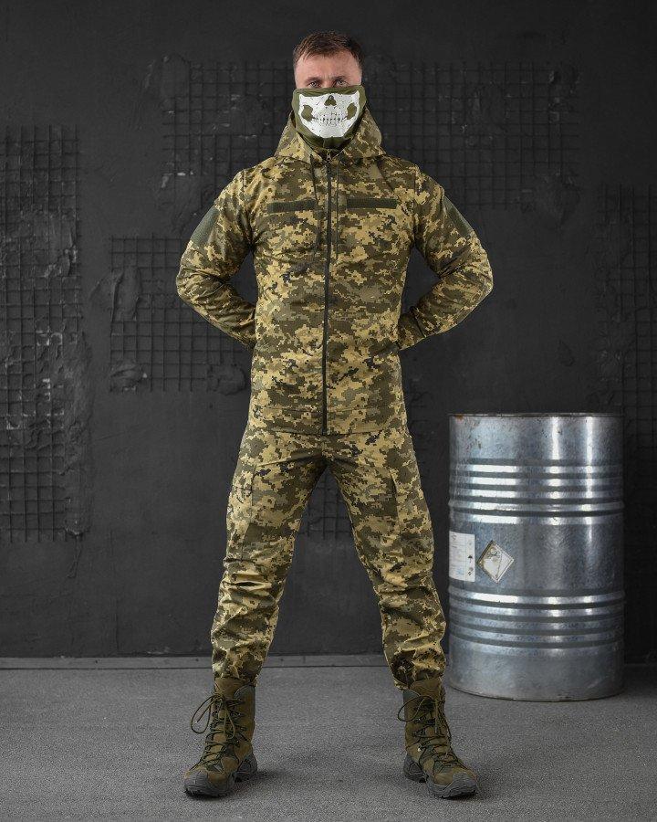 Тактичний костюм Pixel комплект ЗСУ 3в1, Чоловіча армійська форма піксель демісезонний військовий одяг
