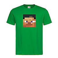 Зеленая мужская/унисекс футболка Майнкрафт на подарок (21-21-6-зелений)