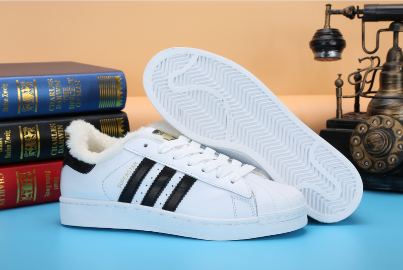 Кросівки жіночі зимові Adidas Superstar / WNTR-275, фото 1