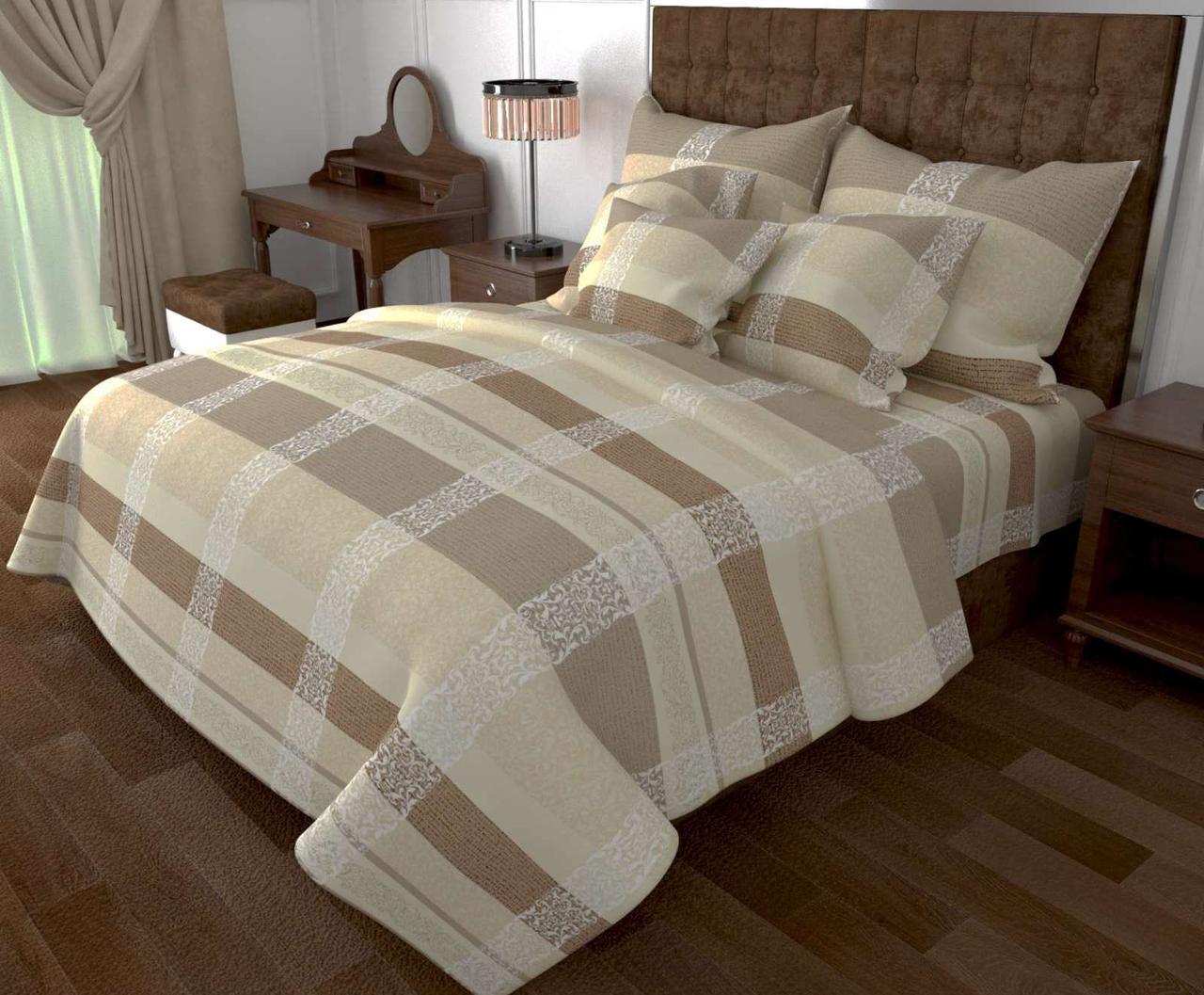 Євро комплект постільної білизни стандартний, принт: Пастельні тони