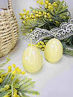 Свічка парафінова яйце в горошок Ø4см, висота 6 см. Колір - жовтий (за 1 шт)