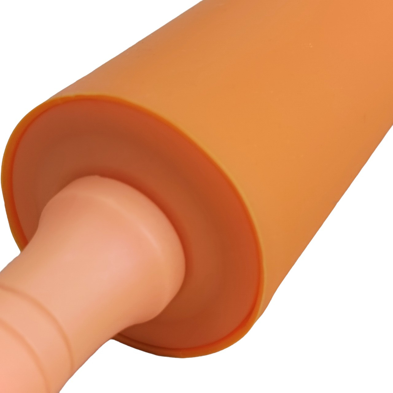 Скалка силиконовая для раскатки теста, размер 45 см (25 см основа) оранжевый - фото 4 - id-p2140673667