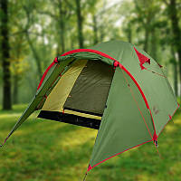 Палатка Tramp Lite Camp 2 олива двухместная. Весна-лето-осень. Материал - полиэстер. 220 х 300 х 120 см