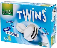 Печенье Gullon Twins White Chocolate в белом шоколаде 252г.