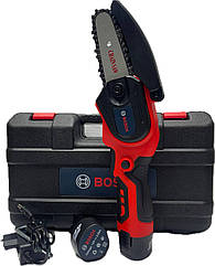 Електропила BOSCH 12V 800W 2 акумулятори шина 4 дюйми