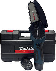 Електропила Makita 12V 800W 2акумулятора 3.0 Ah Шина 4 Дюйма ланцюгова