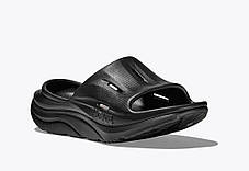 В'єтнамки унісекс HOKA ORA RECOVERY SLIDE 3 1135061 BBLC Black / Black, фото 2