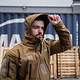 Військова тактична куртка Soft Shell Grifon Койот, фото 3