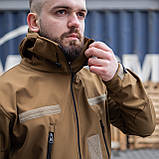 Військова тактична куртка Soft Shell Grifon Койот, фото 8
