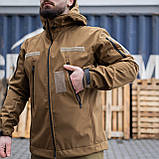 Військова тактична куртка Soft Shell Grifon Койот, фото 4