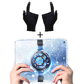 Ігровий комплект охолодження планшета MEMO: магнітний кулер Пельтьє CX05 30W + рукавички GG01 два пальці для ігор