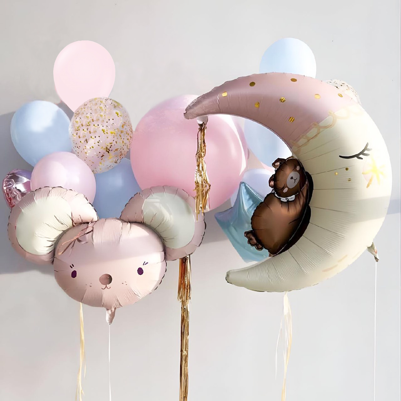 Набір із кульок | Ведмедик на місяці