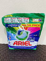 Капсули гелеві для прання в пральній машині кольорової білизни Ariel Pods COLOR ALL in ONE, 63 шт