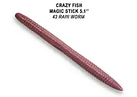 Силікон Crazy Fish хробак (смак кальмар) довжина 13cm вага 8.7g