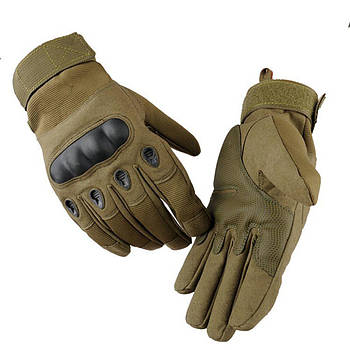 Тактичні рукавички з закритими пальцями (М-2XL), Зелений / Мото рукавички / Чоловічі рукавички штурмові, розмір М