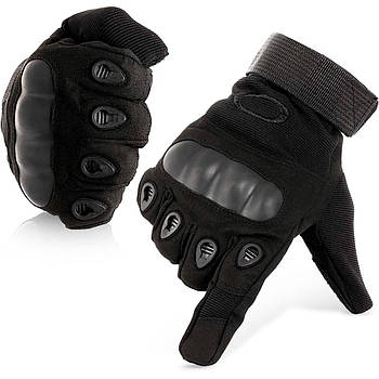 Тактичні рукавички з закритими пальцями (М-2XL), Чорний / Мото рукавички  / Чоловічі рукавички штурмові, розмір L