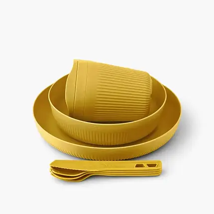 Набор туристической посуды Sea To Summit Passage Dinnerware Set 1P, 7 Piece (Arrowwood Yellow), фото 3