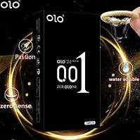 Ультратонкі презервативи OLO 0.01 Zero Thin з гіалуроновою кислотою 10 шт.