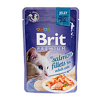 Brit Premium Cat pouch філе лосося в желе для котів 85 г