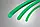 Ремінь круглий поліуретановий d 15 мм зелений шорсткий, фото 2