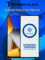 Защитное стекло для Xiaomi Poco X4 Pro 5g , Ксиоми Поко Х4 Про ( Premium Tempered 6D Glass )