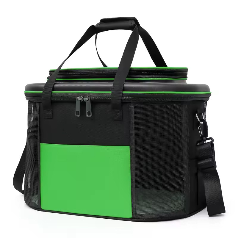 Сумка - перенесення для котів та собак 32х21х35 CosmoPet CP-45 Black - Green