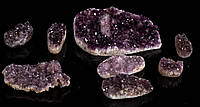 8х лавандовый АМЕТИСТ кабошон кристалл - натуральный камень - Турция