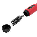 Викрутка з бітами 12 шт CrV тріскачкова (вакуумна упаковка), фото 5