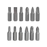 Викрутка з бітами 12 шт CrV тріскачкова (вакуумна упаковка), фото 6