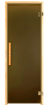 Двері скляні на магніті для лазні Magnetic Sateen 1900*700.