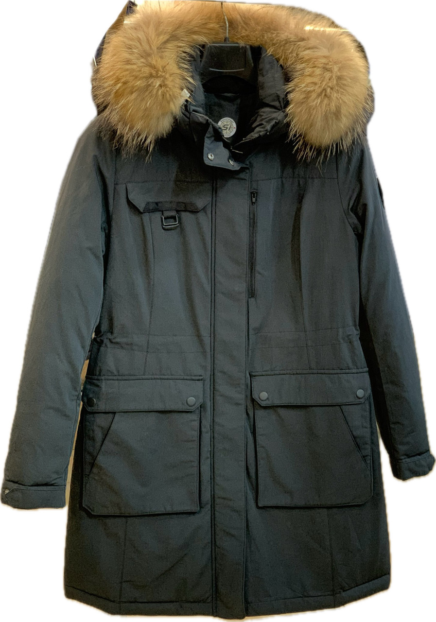 Чорна зимова жіноча куртка Snowimage ,M/44,L/46, SICB-N305/N91