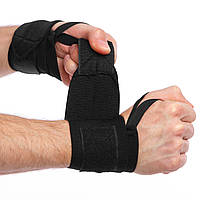 Кистевые бинты комплект 2 шт с фиксацией на палец Ironbull Wrist Wraps Black