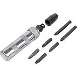 Викрутка з бітами ударно-поворотна 1/2 + 6 біт CrV (футляр), фото 3