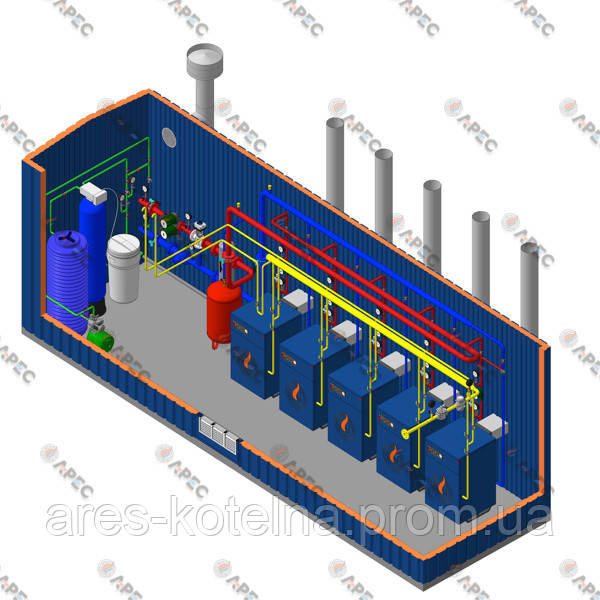 Блочно Модульная Котельная Газовая УКМГ-500(500кВт.) - фото 1 - id-p2140708568