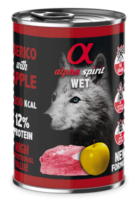 Вологий корм для собак Alpha Spirit (Альфа Спіріт) Iberian Pork with Apple зі свининою та яблуками 400 г