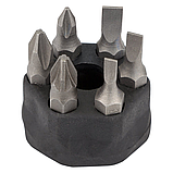 Викрутка з бітами 6 шт. магнітна з прогумованою ручкою, фото 3