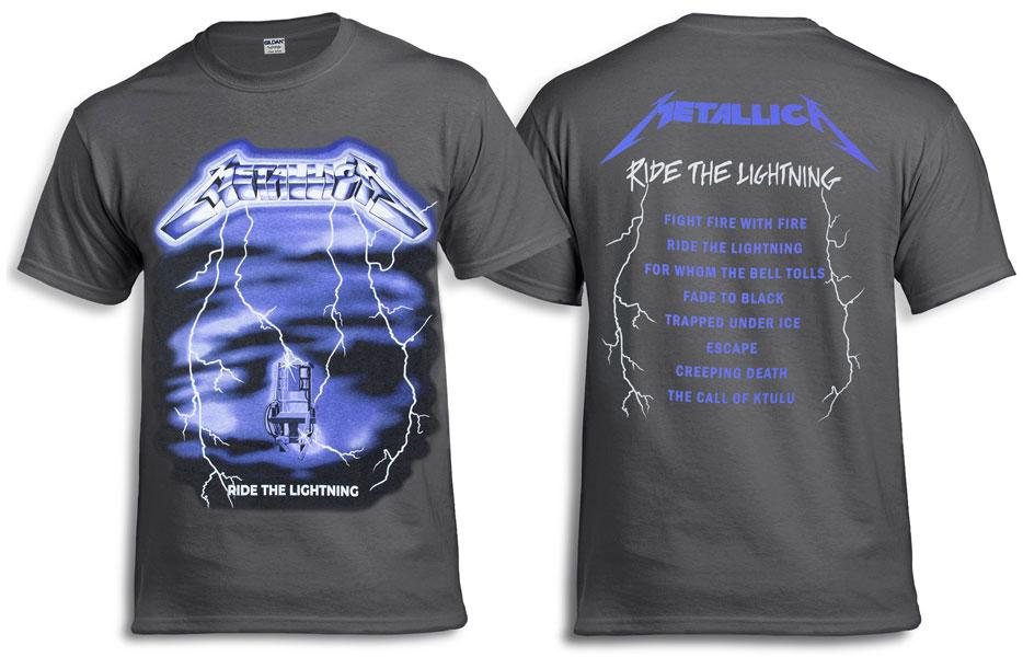 Футболка METALLICA Ride The Lightning графітова