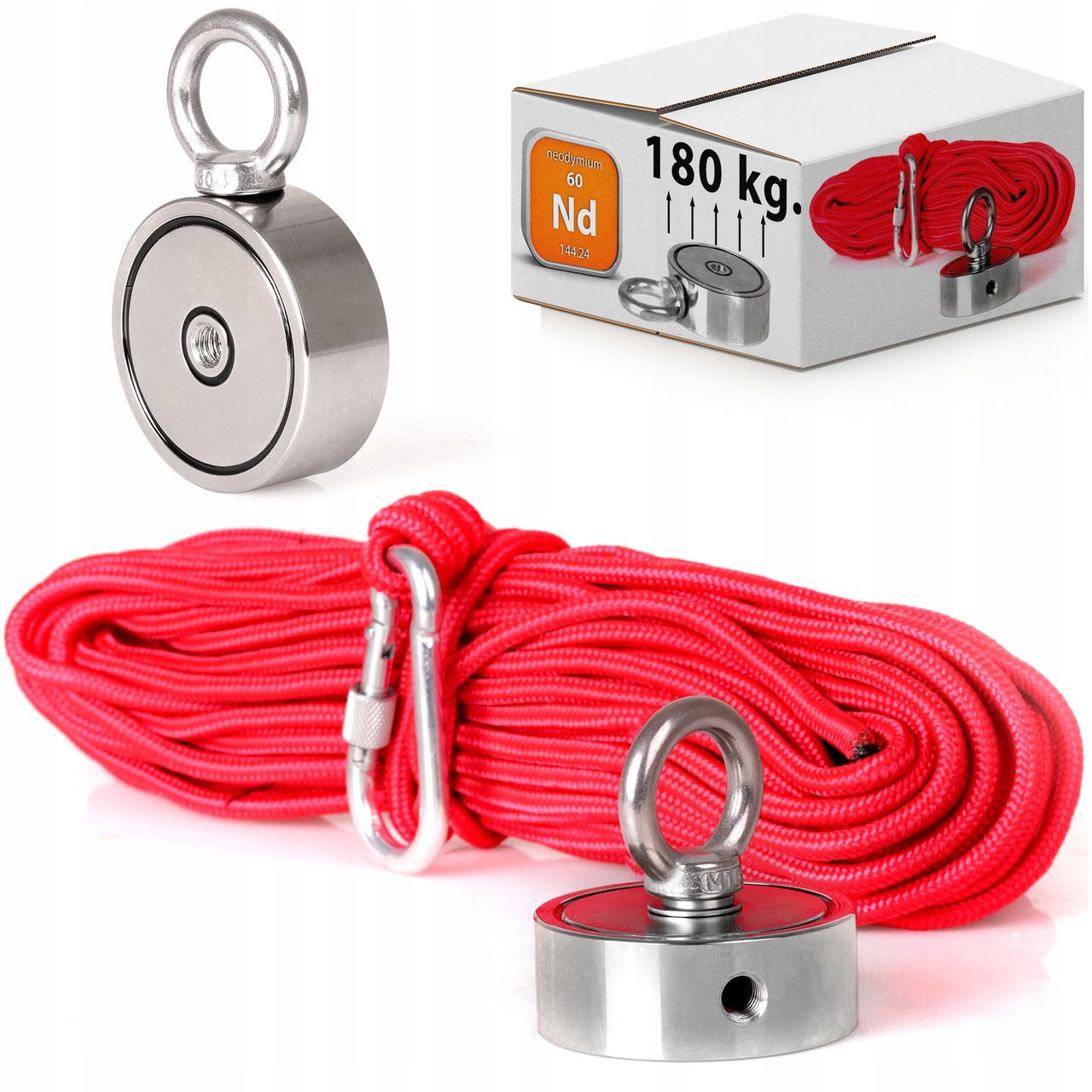 Неодимий магніт для пошуку 180 кг + кабель 20 м kd10418
