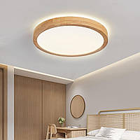 Светильник потолочный LED Baerolc Wood, 24 Вт, 4500 K, нейтрально-белый