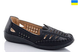 Туфлі жіночі з камінцями спереду, чорні