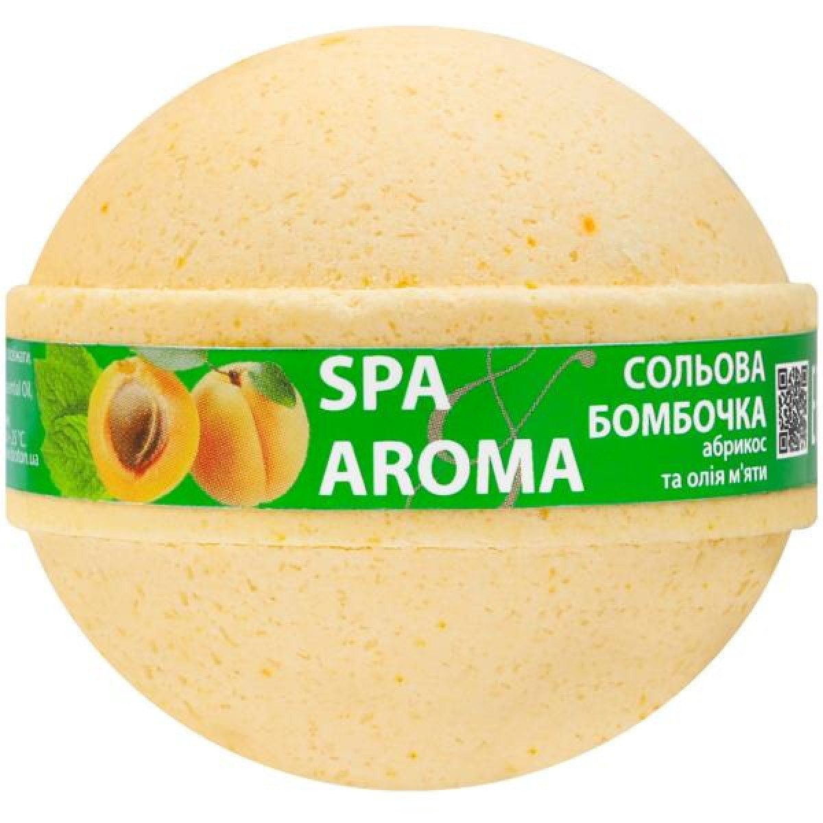Сольова бомбочка для ванн Bioton Абрикос+м`ята 200г (4820026156095)