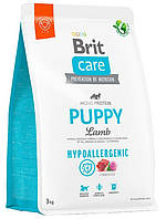 Корм Brit Care Puppy Lamb з ягням і рисом для цуценят і молодих собак усіх порід, 3 кг