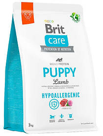 Корм Brit Care Puppy Lamb з ягням і рисом для цуценят і молодих собак усіх порід, 3 кг